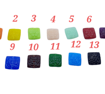 Square carving beads