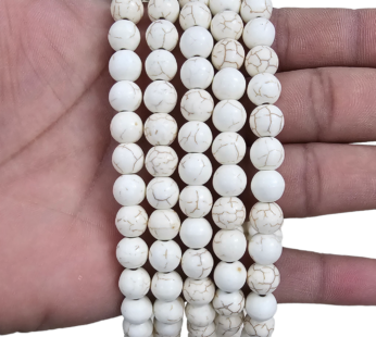 8mm white stone