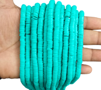 Teal fimo ring
